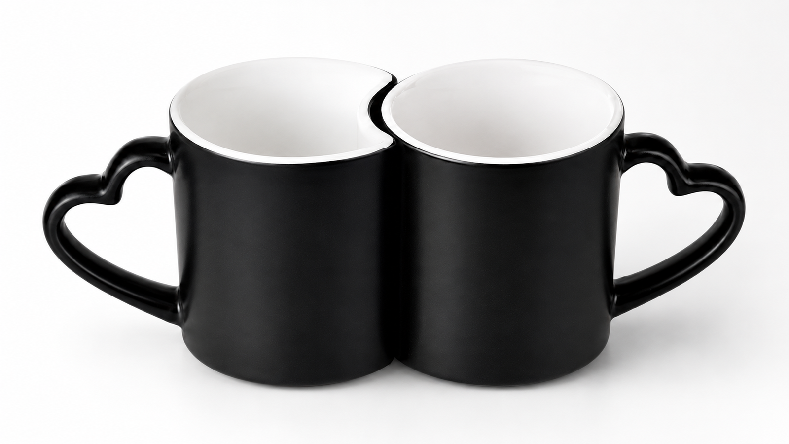 Couple Heart Handle Mug Set